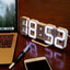 Digital LED Temperature Humidity Monitor LED Table Alarm Clock