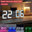 Digital LED Temperature Humidity Monitor LED Table Alarm Clock